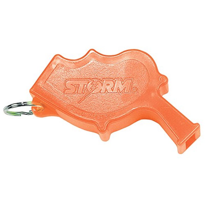 Storm safety whistle in orange, model STORM-SFTW0053