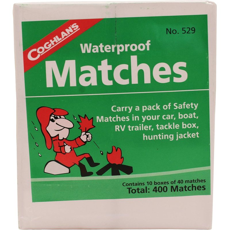 Coghlan's waterproof matches, model 529, 10 pack title