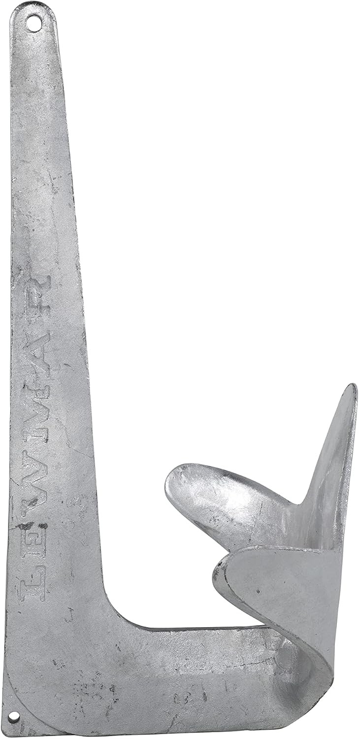 Lewmar galvanized steel claw anchor, part 57902, 4.4 pound