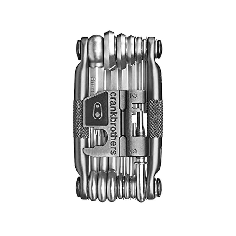 Crankbrothers M19 multi-tool in nickel, model 11465