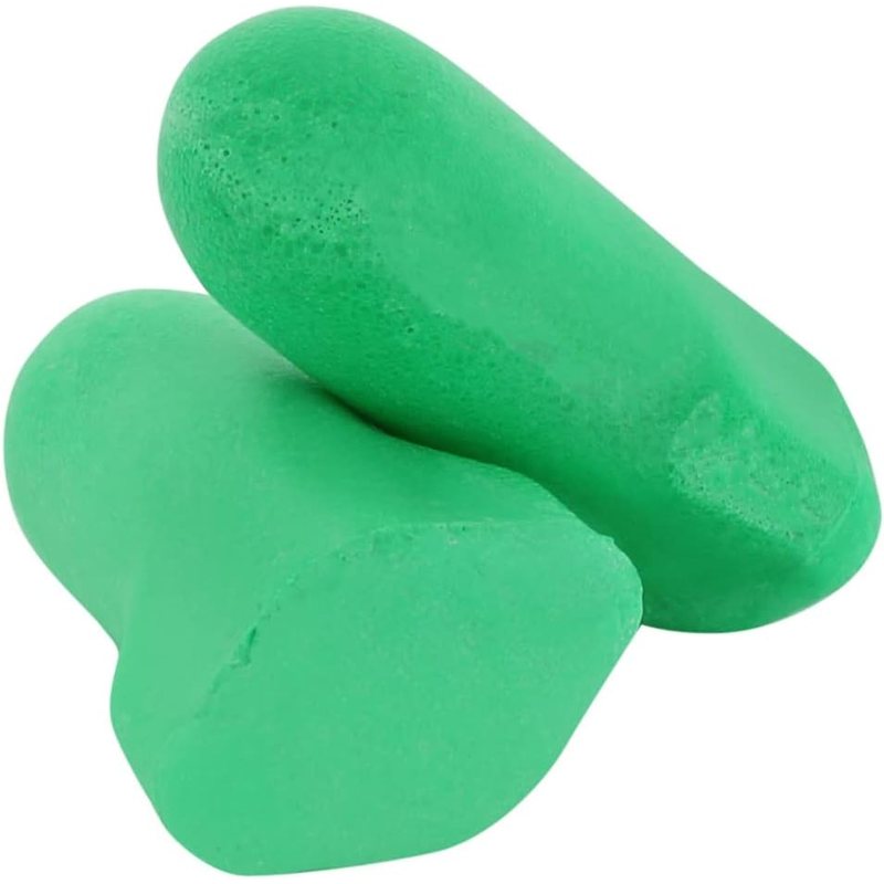Howard Leight Max Lite foam earplugs, model LPF-1, green, no firearm