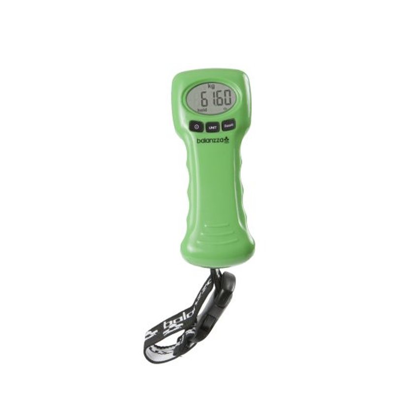 Balanzza BZ200 ergonomic luggage scale in green