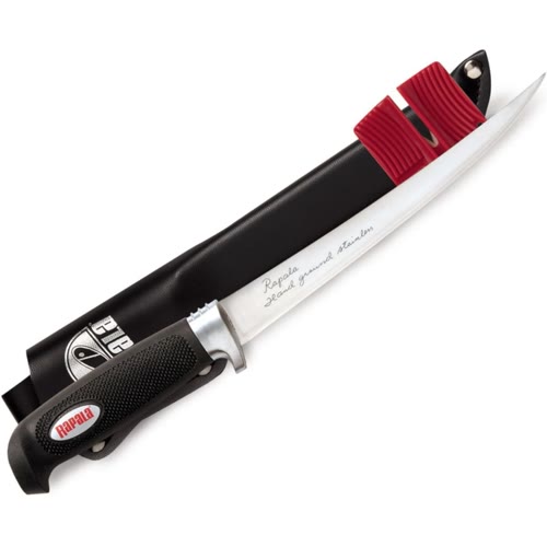 Rapala Soft Grip fillet knife kit, model BP706SH1, with sharpener and sheath