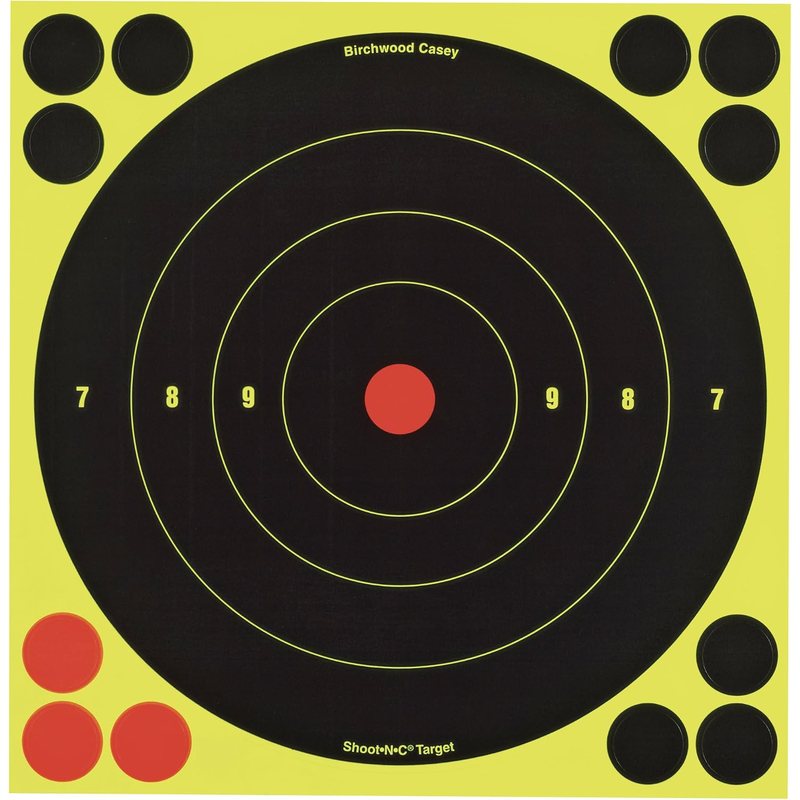 Birchwood Casey Shoot-N-C 8-inch paper targets, part 34805, no firearm