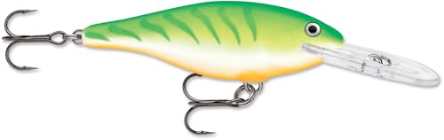 Rapala Shad Rap SR07 Green Tiger UV crankbait
