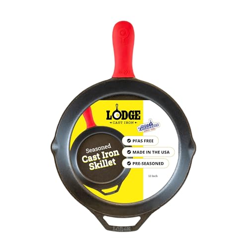 Lodge Seasoned Cast Iron Skillet, 12-Inch