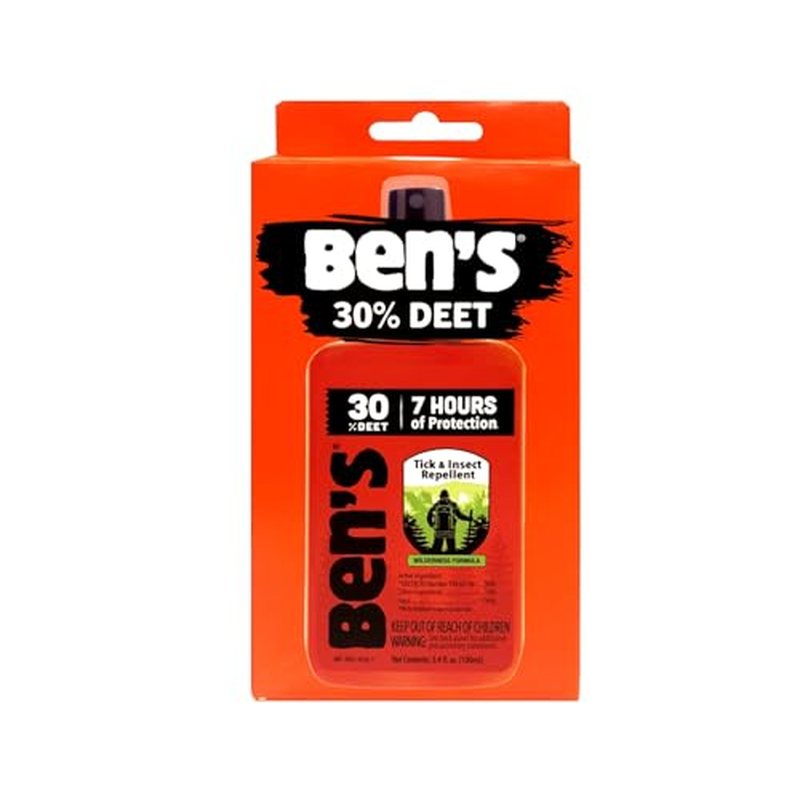 Ben's 30 percent DEET mosquito and tick repellent, 3.4 ounce pump, part 0006-7187