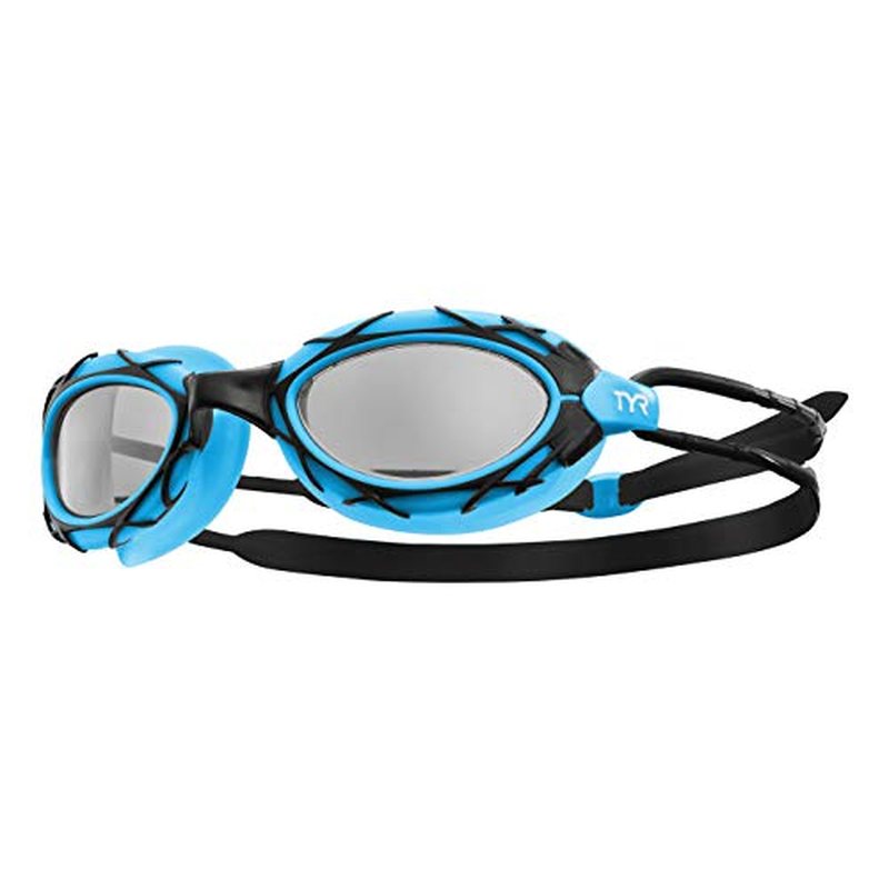 TYR Nest Pro swim goggles, black and green, style LGNST-014