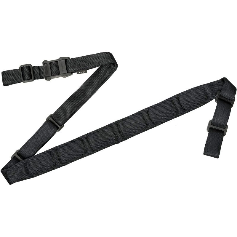 Magpul MS1 padded two-point sling, black webbing and pad