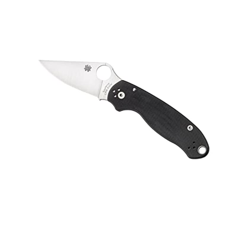 Spyderco Para 3 folding knife, model C223GP, black handle
