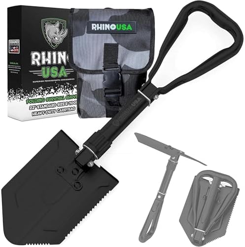 RhinoUSA Folding Camping Shovel