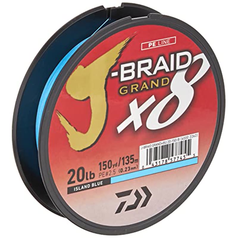Daiwa J-Braid x8 Grand, island blue, part JBGD8U20-150IB