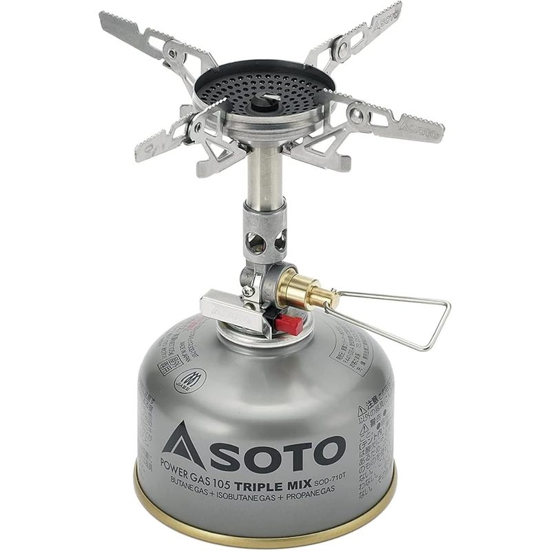 Soto WindMaster backpacking stove with 4Flex pot support