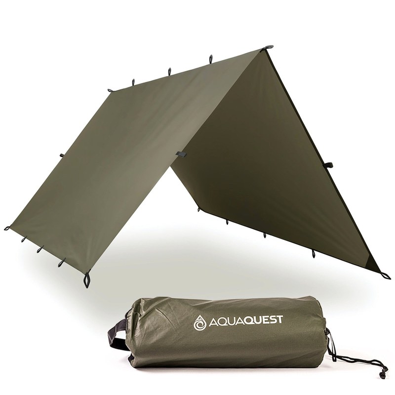AquaQuest Defender tarp, olive drab, part DEF-SQ-OD