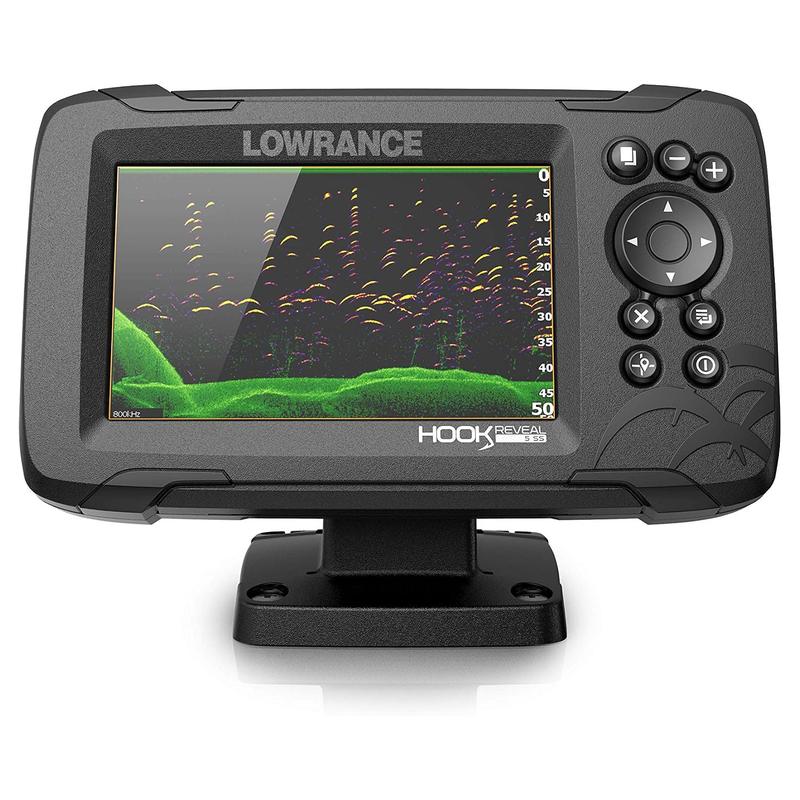 Lowrance HOOK Reveal 5 SplitShot fishfinder and transducer