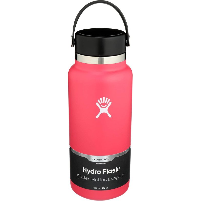 Hydro Flask 32 ounce wide mouth bottle, Watermelon, model W32BTS618