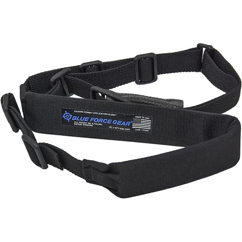Blue Force Gear Vickers padded sling, black, nylon hardware