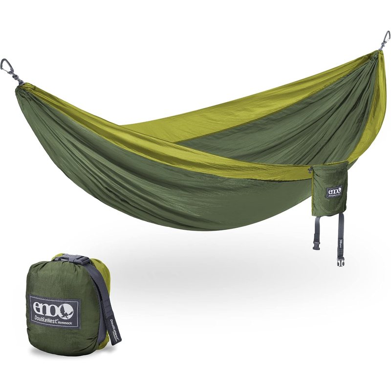 ENO DoubleNest hammock, Olive and Melon, model DN009