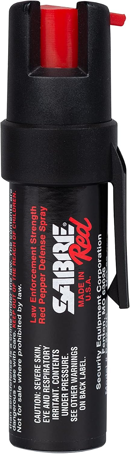 SABRE RED Compact Pepper Spray with Belt Clip