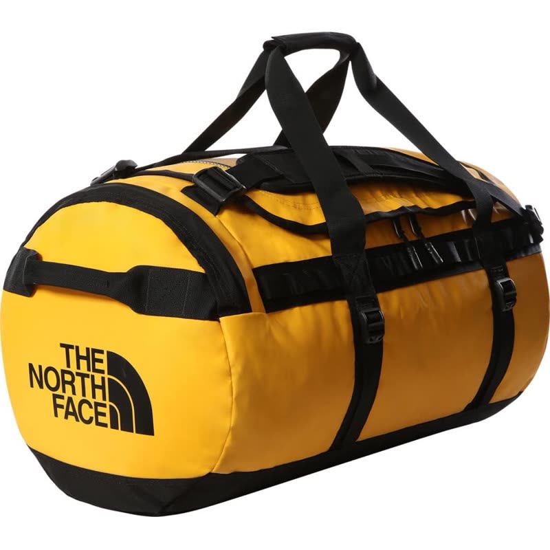 Yellow North Face Base Camp duffel, model NF0A81DO