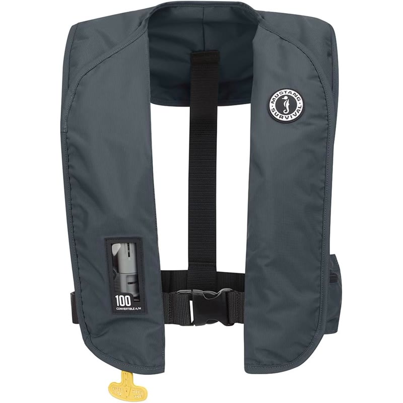 Mustang Survival MIT 100 inflatable PFD, admiral gray, part MD2030-191-0-235