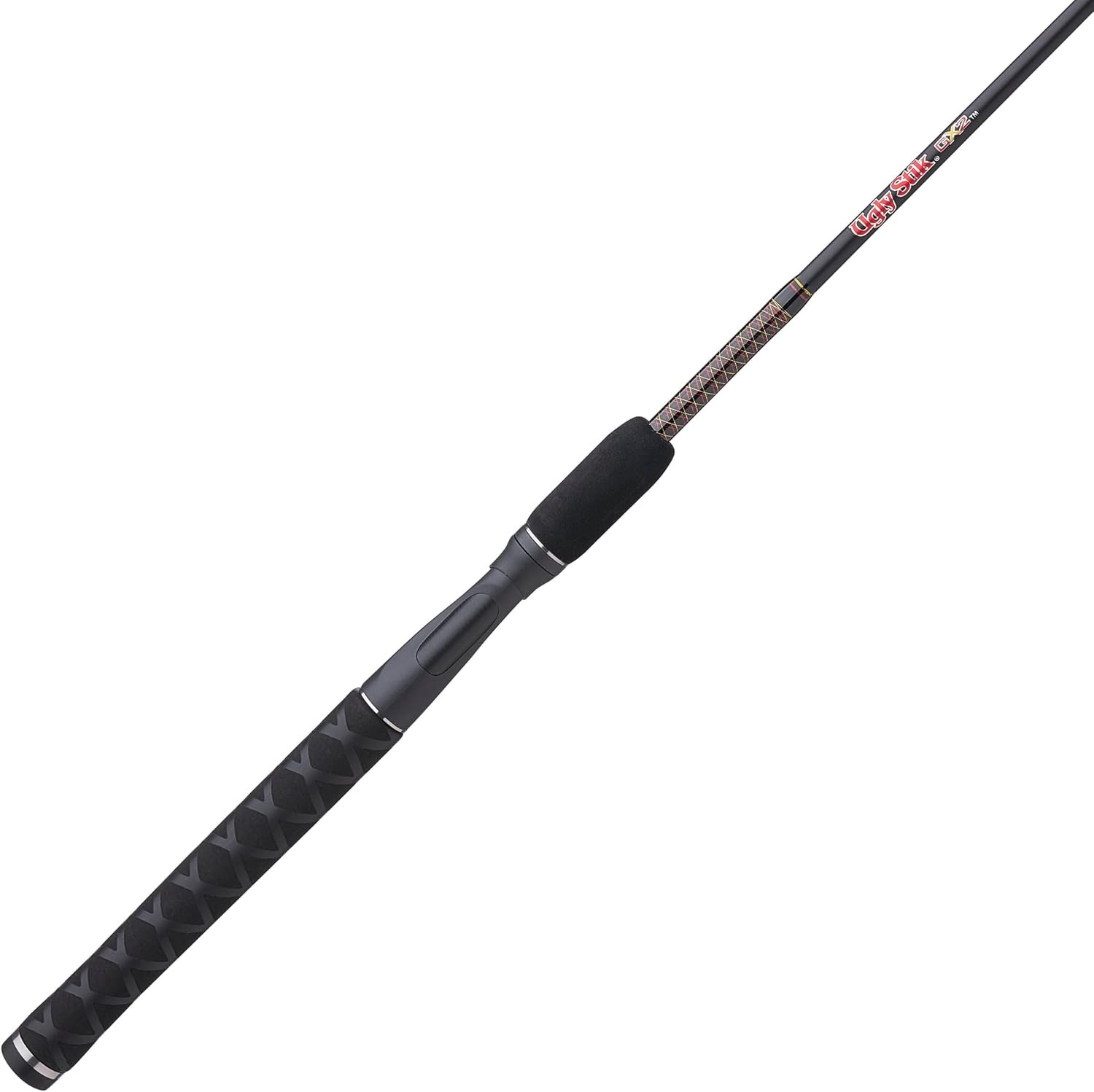 Ugly Stik GX2 spinning rod, model USGXSP662M, Black/Red