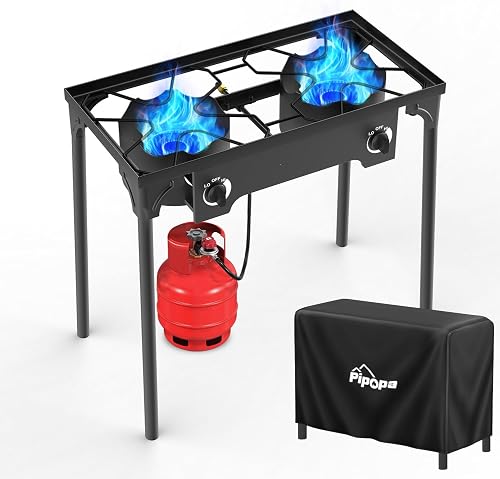 Pipopa 2-Burner Propane Camp Stove