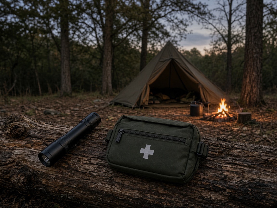 Pitch the tent at home. Food is not a bedroom. A lamp lives in a known pocket.
