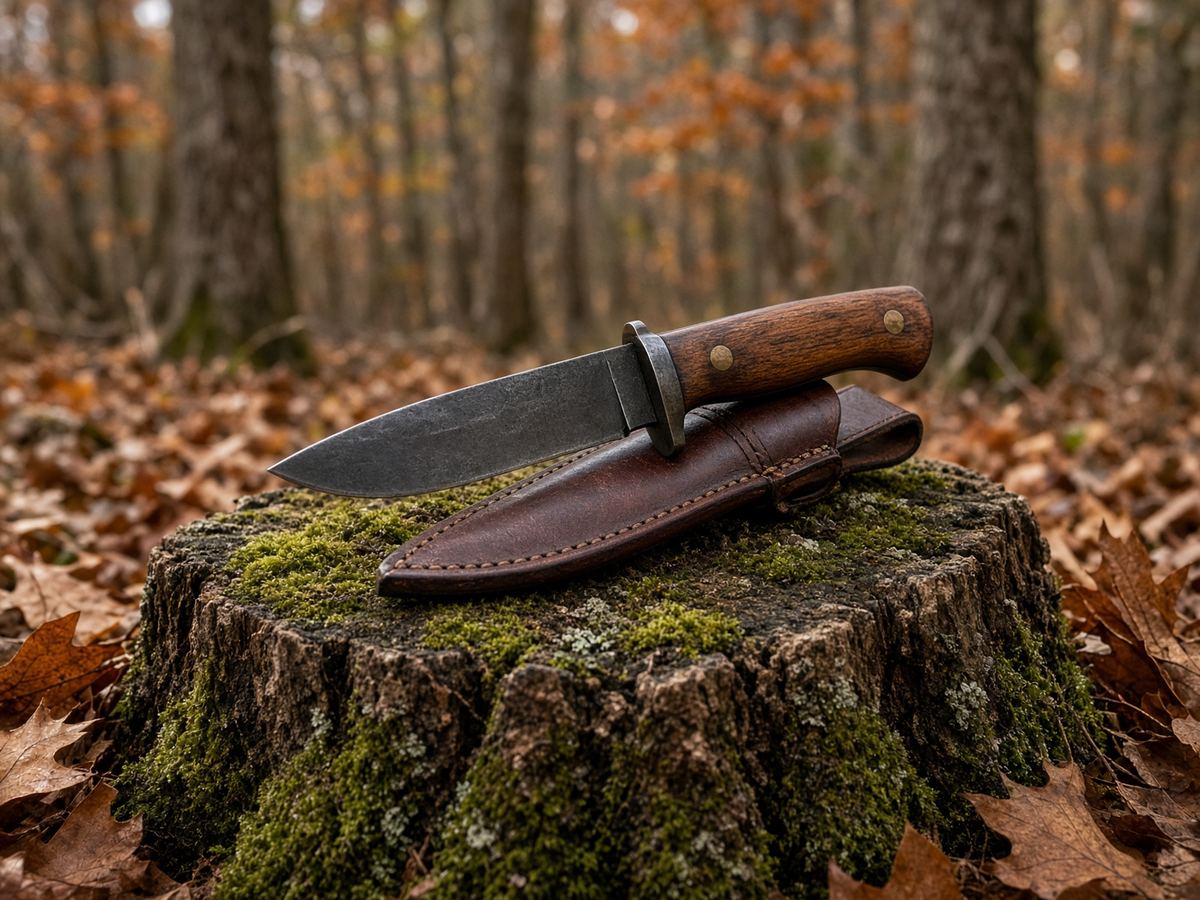 A blade you will wash is the knife. A Damascus gallery photo is the ad.