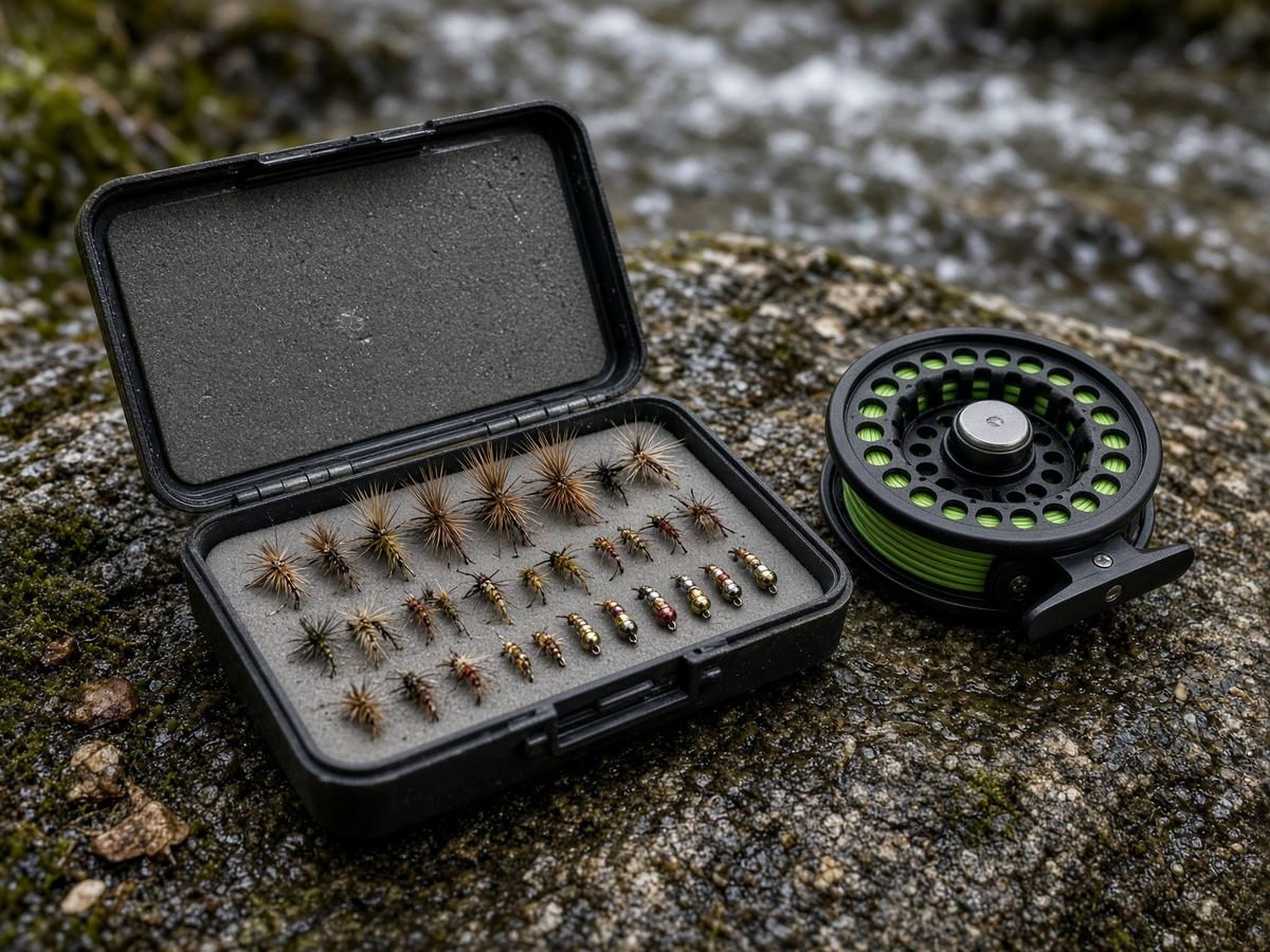 A small box and a line that matches the rod. A wall of graphite is not a kit.