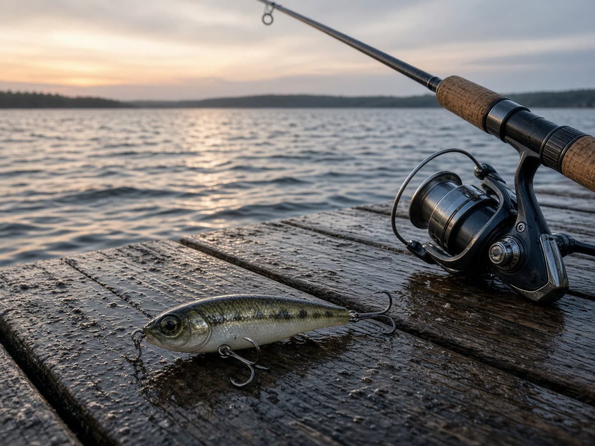 A wet dock, a spinning rod, a plug you already trust. The Whip-It itself stays a shop color.