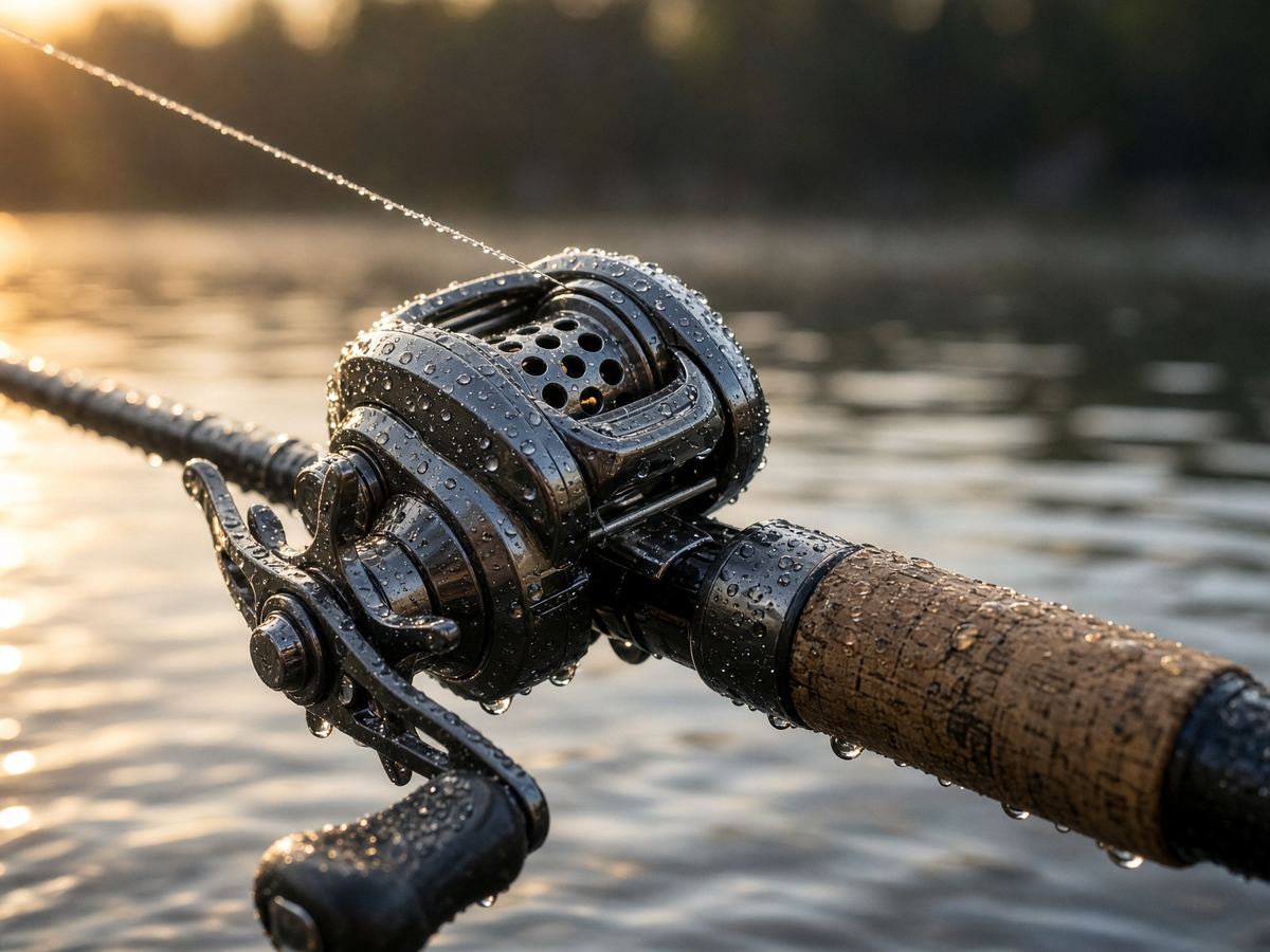 A brake you will actually set is the reel. A 10-bearing badge is the ad.