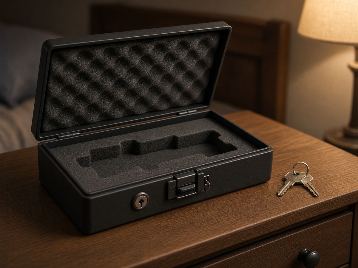 Foam and a backup key are the box. A fingerprint icon on a listing is the ad.
