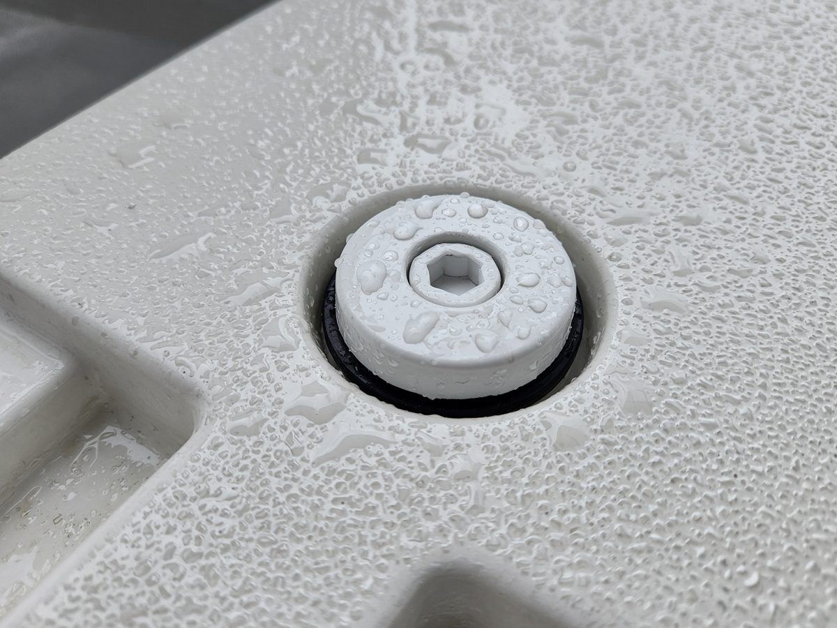 If you cannot open the drain with wet hands, it is not a boat cooler.
