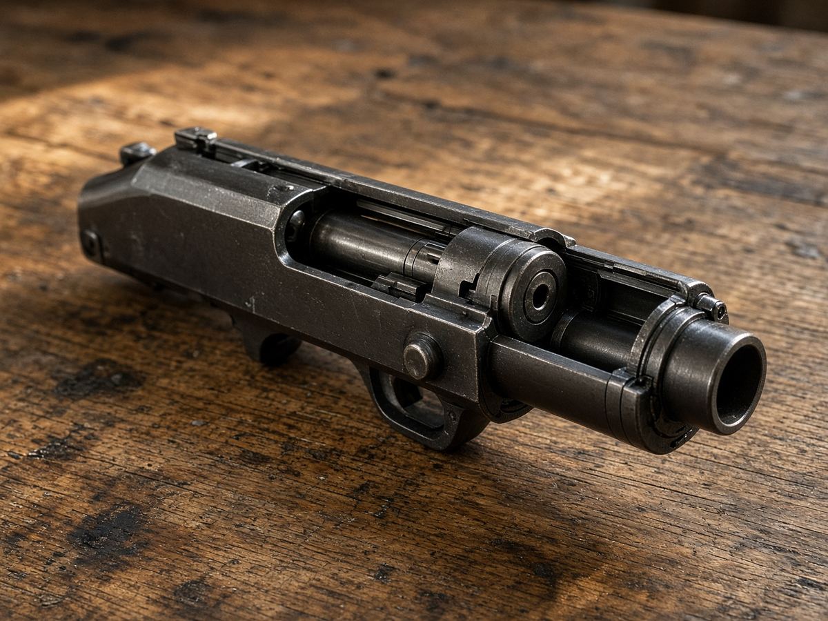 An open, empty action is the review. A loaded magazine in a catalog photo is not the job.