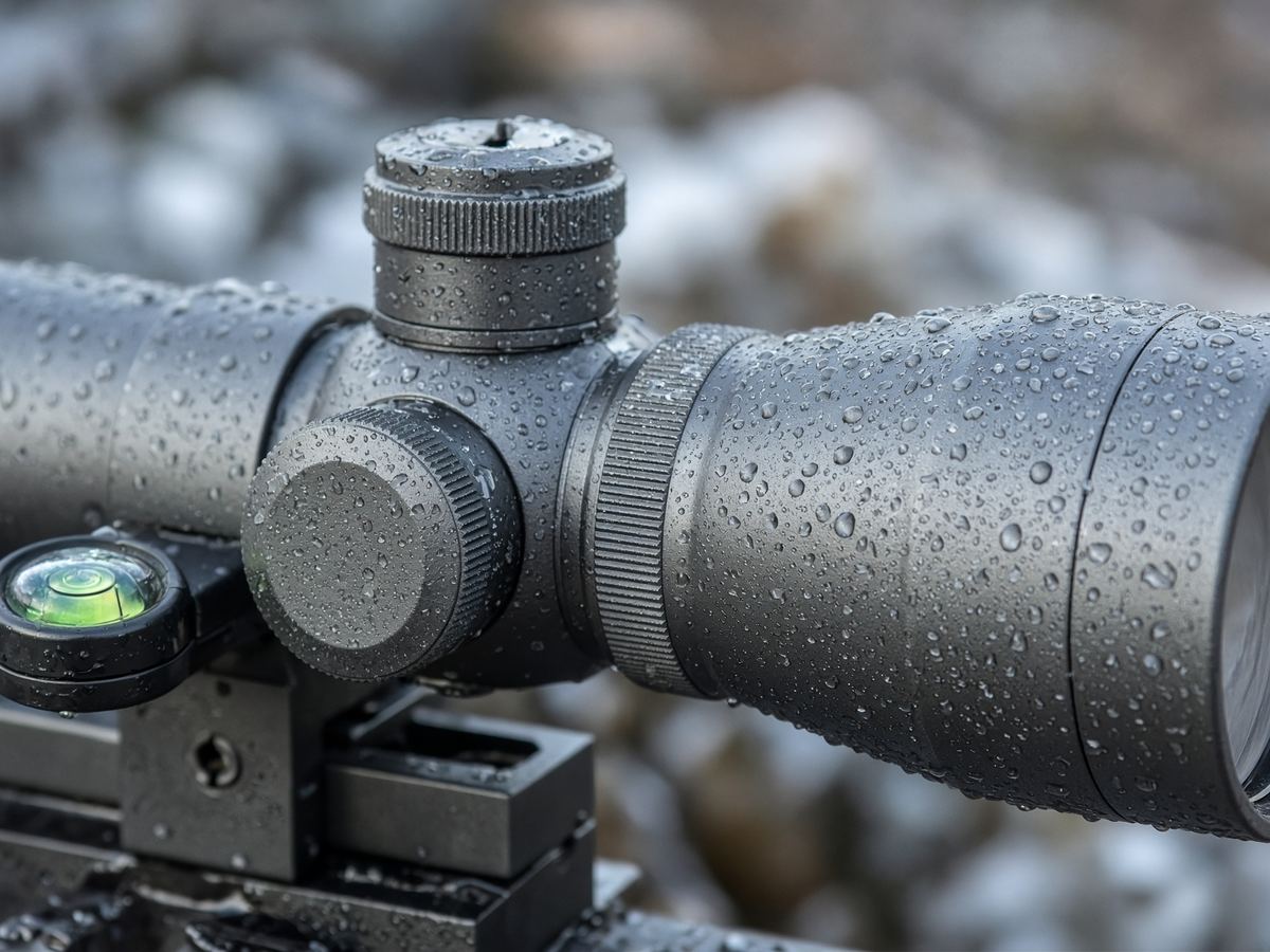 Turrets you can read with cold fingers are the scope. A huge max-magnification sticker is the ad.
