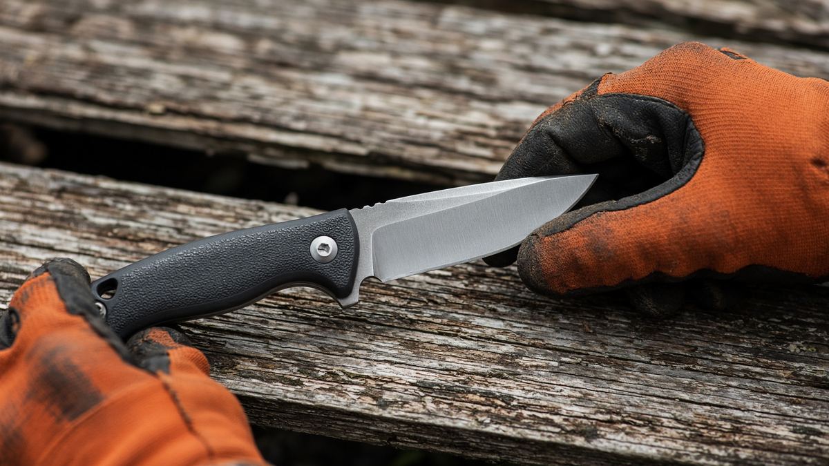 A fresh replaceable blade at midnight is the feature. A dull drop-point is the argument.