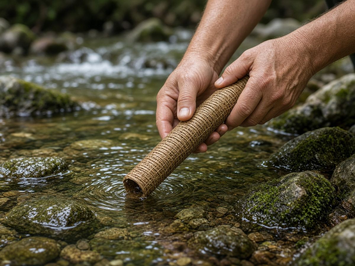 A filter you will backflush is the product. A 100,000-gallon sticker is the ad.