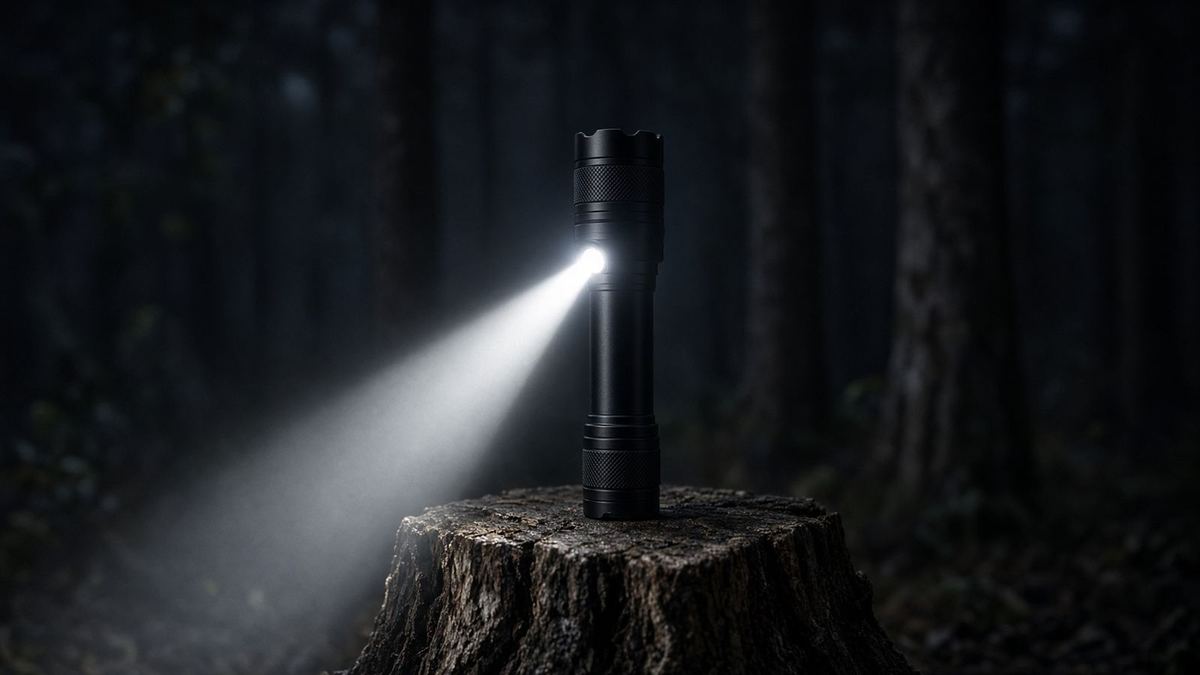 A useful light throws a beam you can walk in, not just a white wall in your face.