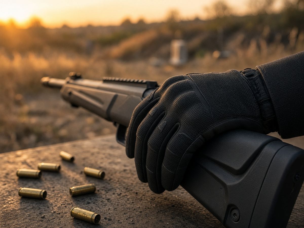 A trigger you can feel is the glove. Knuckle plastic is the ad.