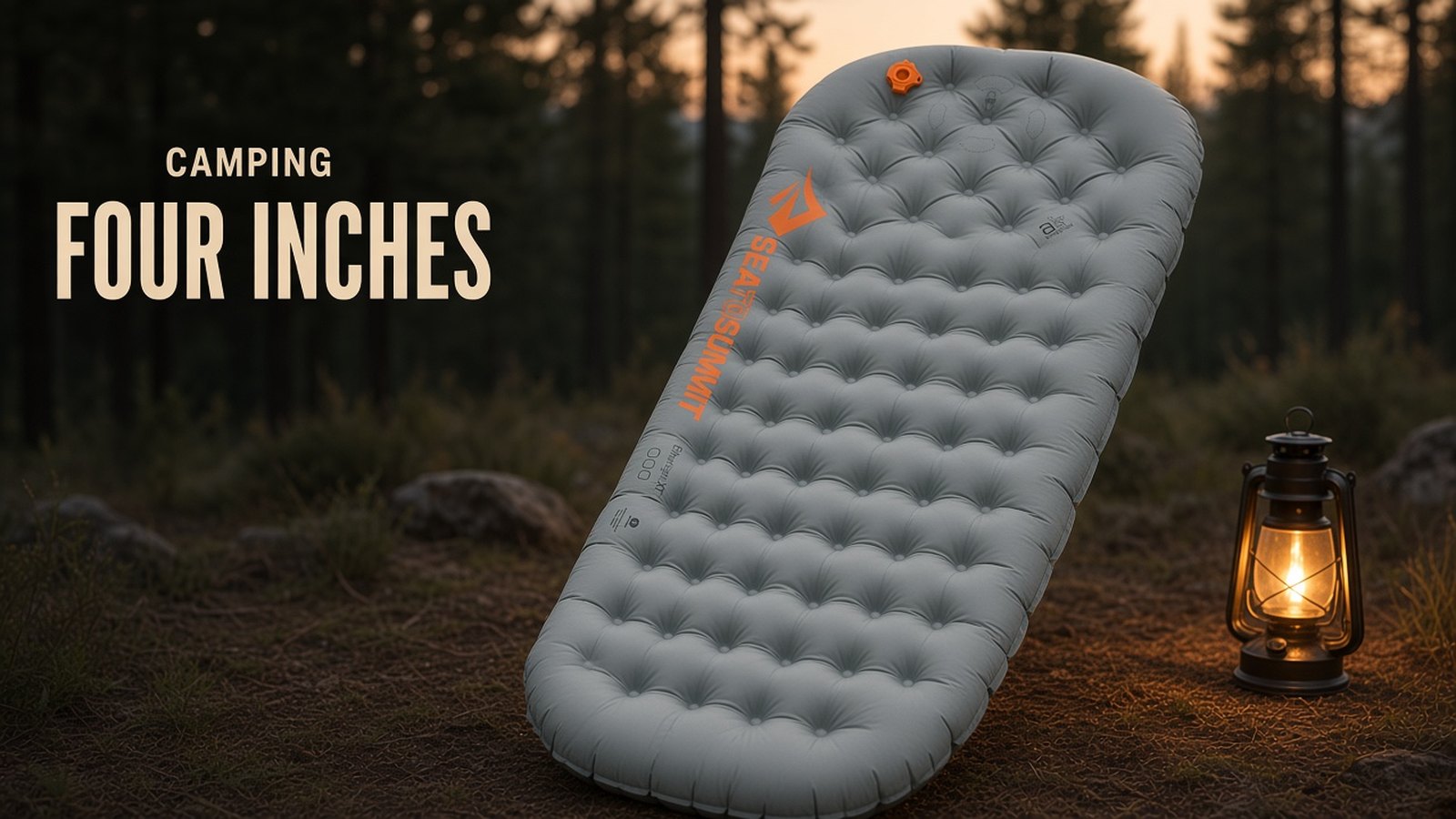 Sea to Summit Ether Light XT sleeping pad, smoke, model ST81167, on a magazine cover