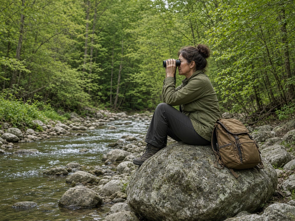 A creek sit and 8× glass. The summit can wait.
