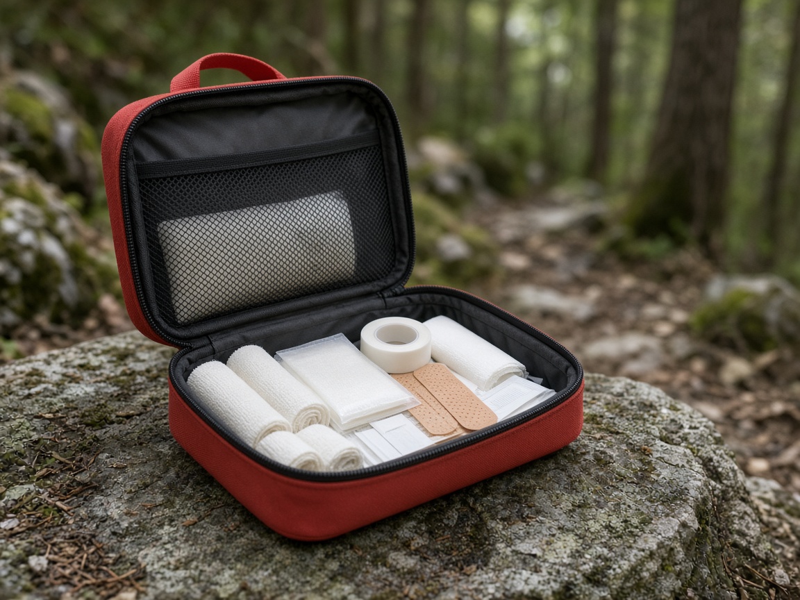 Open the kit on a table before you need it on a rock.