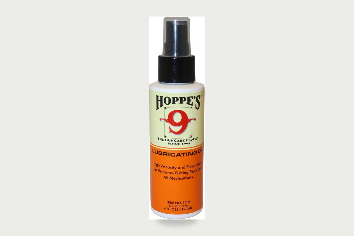 Hoppe's No. 9 lubricating oil bottle, model 1004, no firearm