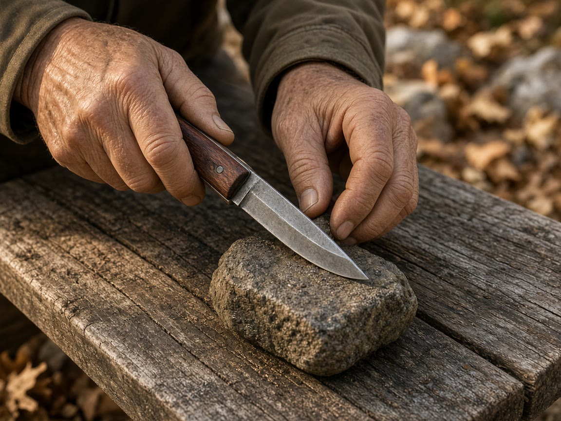 A few light passes when the bite fades. A yearly grind is how people invent a new tip.