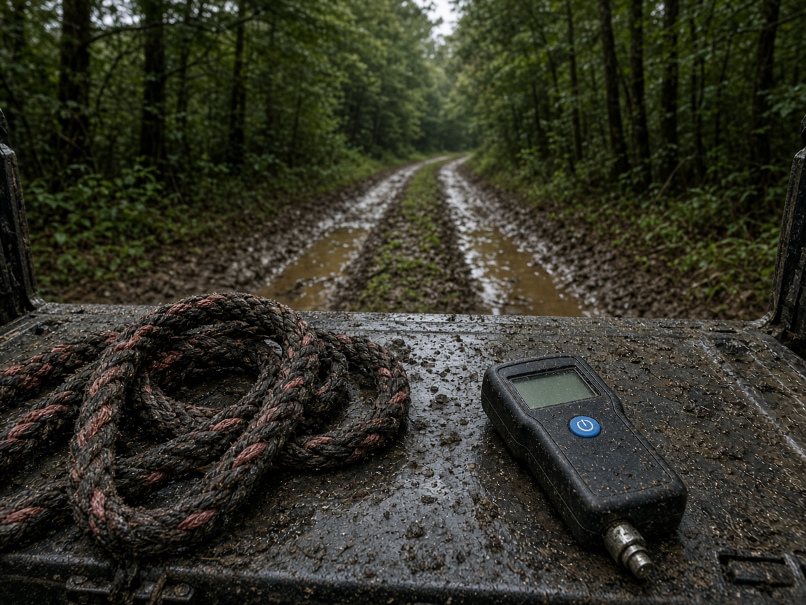 A stuck truck is a walk around all four corners, not a louder pedal.