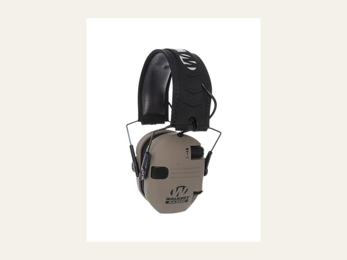 Walker's Razor Slim electronic earmuffs with low-profile cups.