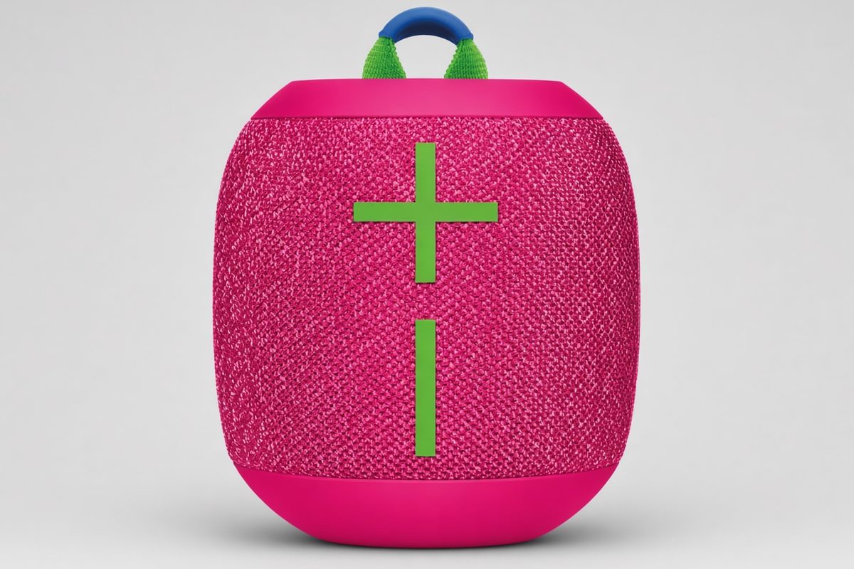 Ultimate Ears WONDERBOOM 3 in Hyper Pink, model 984-001809, on a plain background.