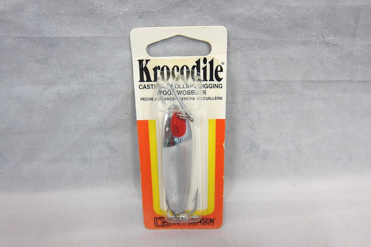 Luhr Jensen Krocodile chrome spoon, half ounce, model 1003-012-0013