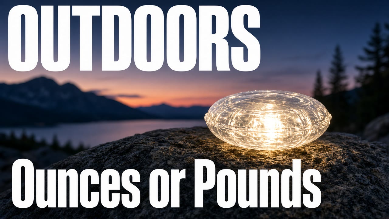 Inflatable lantern on a magazine cover with the headline Ounces or Pounds